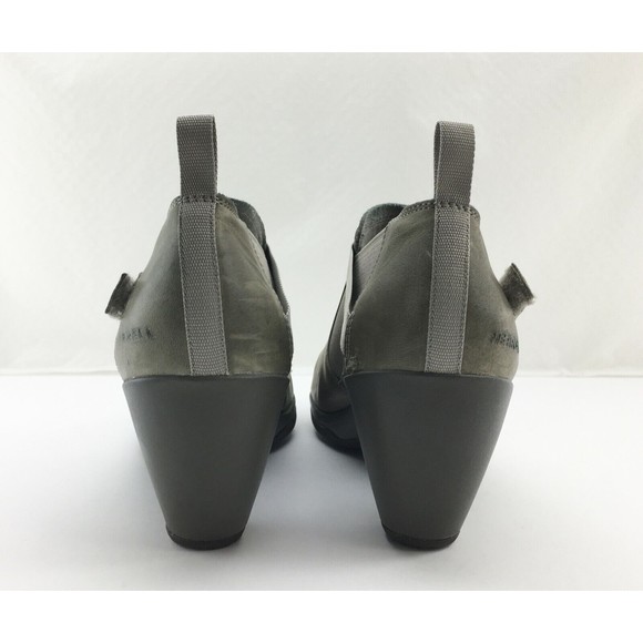 Merrell Aluminum Lt Olive Leather Harness Strap Pull On Ankle Booties-Women's 8 - Picture 5 of 10